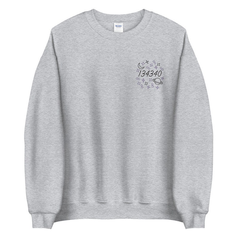 Embroidered 134340 Sweatshirt, Pluto sweater, Kpop Butter hoodie 画像 8