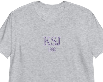 Embroidered KSJ Unisex T-Shirt, Kpop t shirt, tee