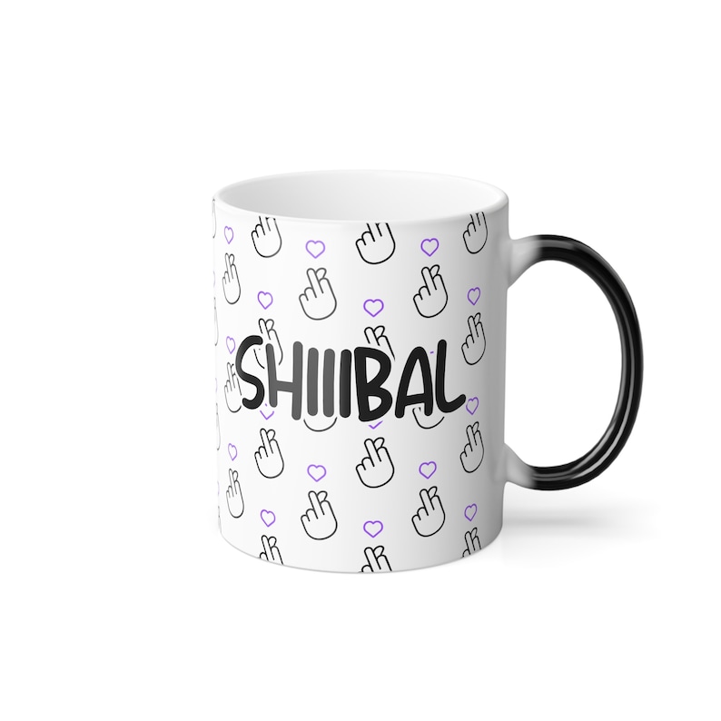 Mug Shibal aux couleurs changeantes, Shibal en hangul, Shibal en anglais, Agust d, yoongi, suga, d-day, daechwita, haegeum image 7