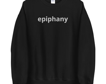 Sweat-shirt unisexe épiphanie brodé, pull Seokjin