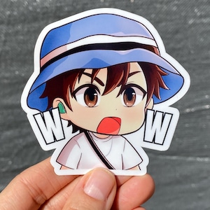 Naklejka mem Hobi WOW, holograficzne naklejki winylowe Jhope, słodkie sny, Hoseok, Świat nadziei, Podpalenie, Ego, Znak równości | Purple Noona