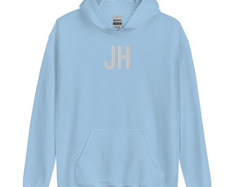 Embroidered JH Hoodie, Hoseok Unisex Hooded Sweatshirt, Kpop