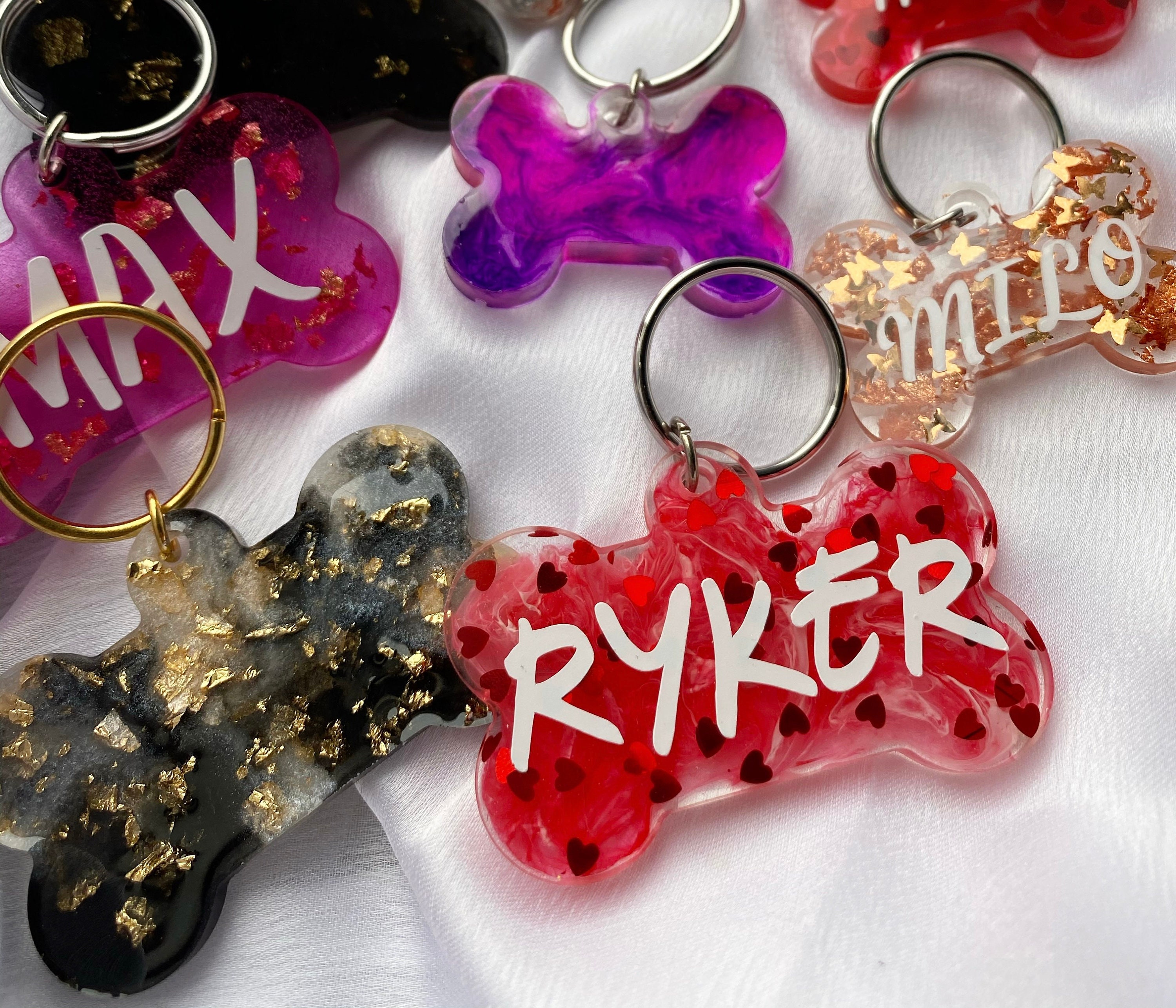 Custom Resin Dog Tag Dog Tag Resin Dog Tag Collar Etsy