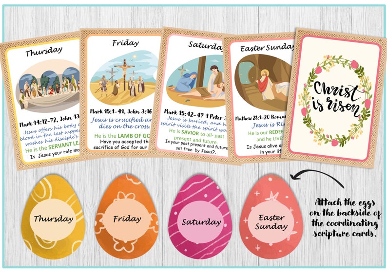 Printable Easter Holy Week Calendar Easter Countdown Etsy Uk