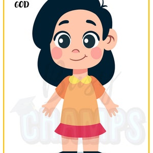 May include: An illustration of a girl wearing a yellow shirt and a red skirt. The text "ARMOR OF GOD" is at the top of the image. The text "Ephesians 6:11" is at the bottom of the image. The text "Put on the full armor of God, so that you can take your stand against the devil's schemes." is below the verse. The text "@BusyChamps 2020" is at the bottom right corner of the image.