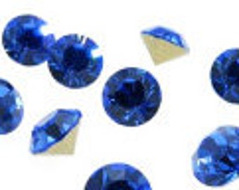 Swarovski STELLUX Chatons different Sizes Crystal Sapphire