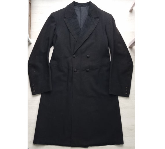 1910s 1920s 3 piece suit frock coat vintage edwardian - Gem
