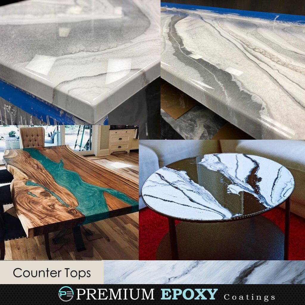  Kit transparente de resina epoxi de 2 partes, para mesas,  compuestos, construcción, artes y manualidades, kit de 2 galones :  Industrial y Científico