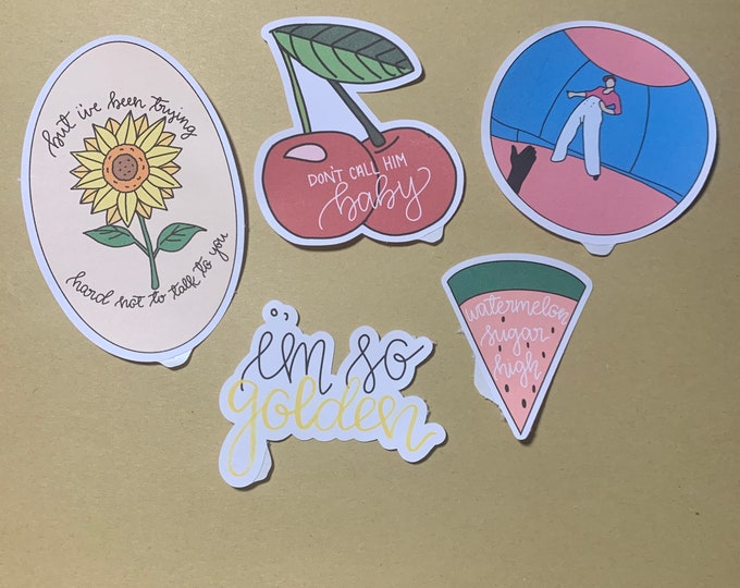 Harry Styles Fine Line Sticker Pack | Waterproof Laptop Stickers