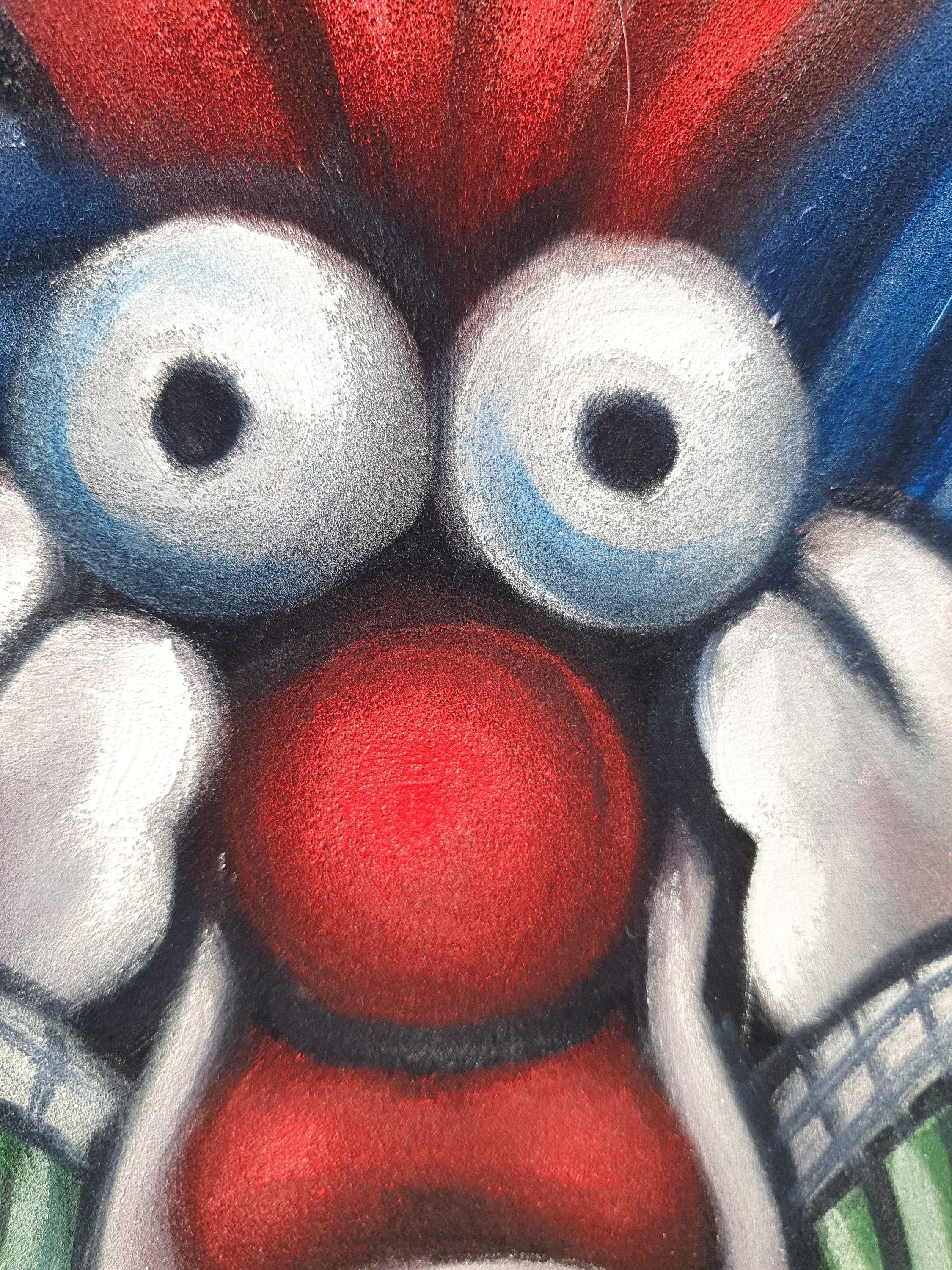 Beaker Muppet Painted in Style of the Scream by Etsy