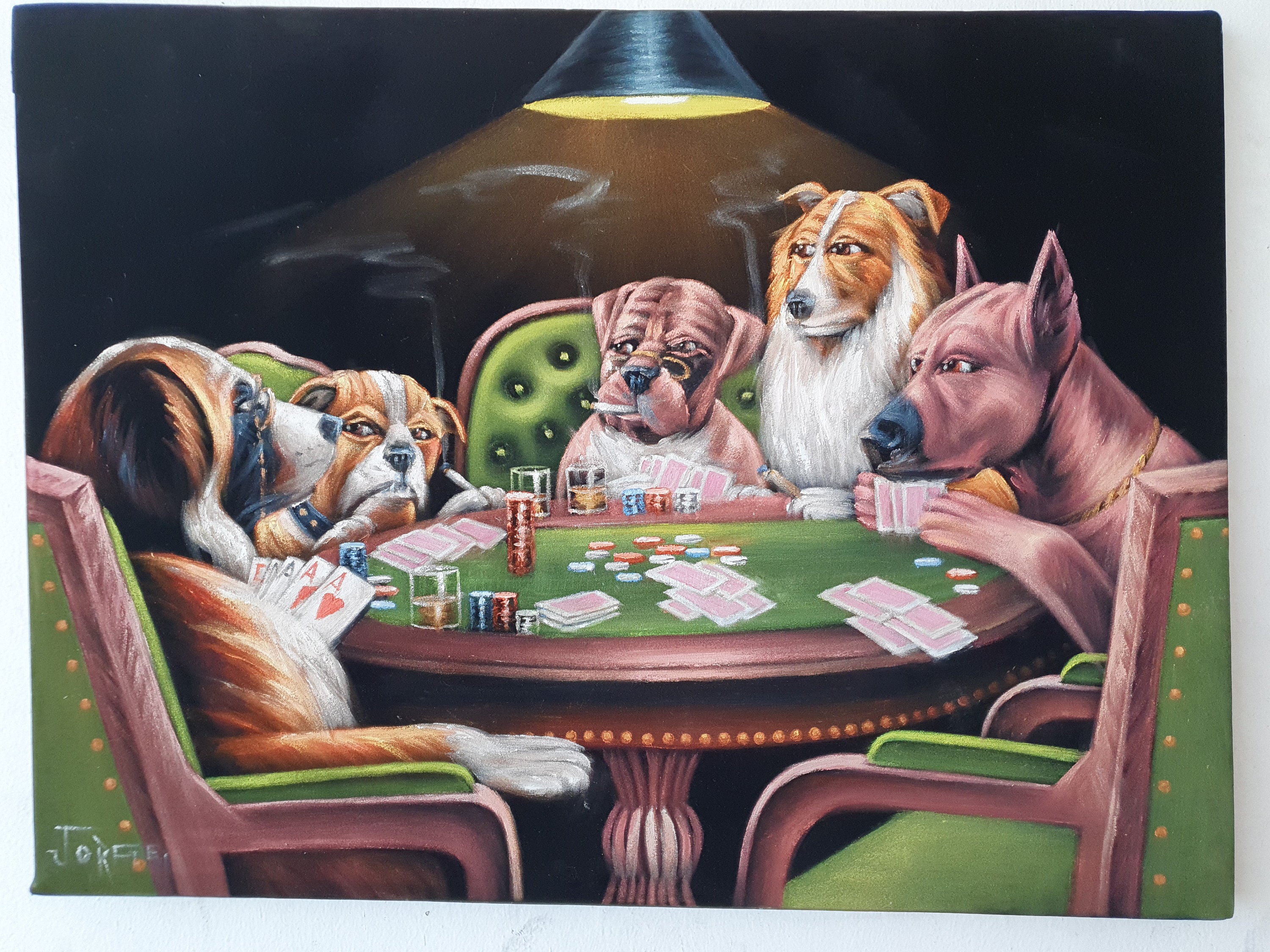 Dogs Playing Cards Original