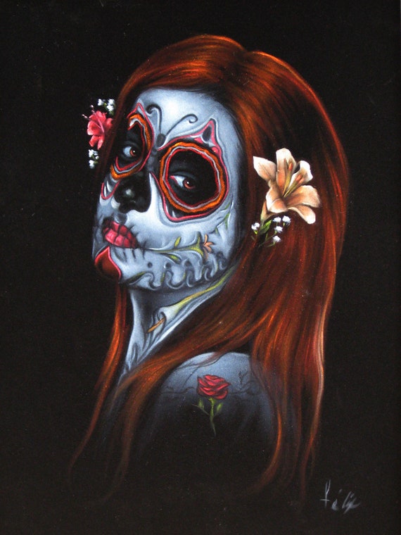skull face paint mexican