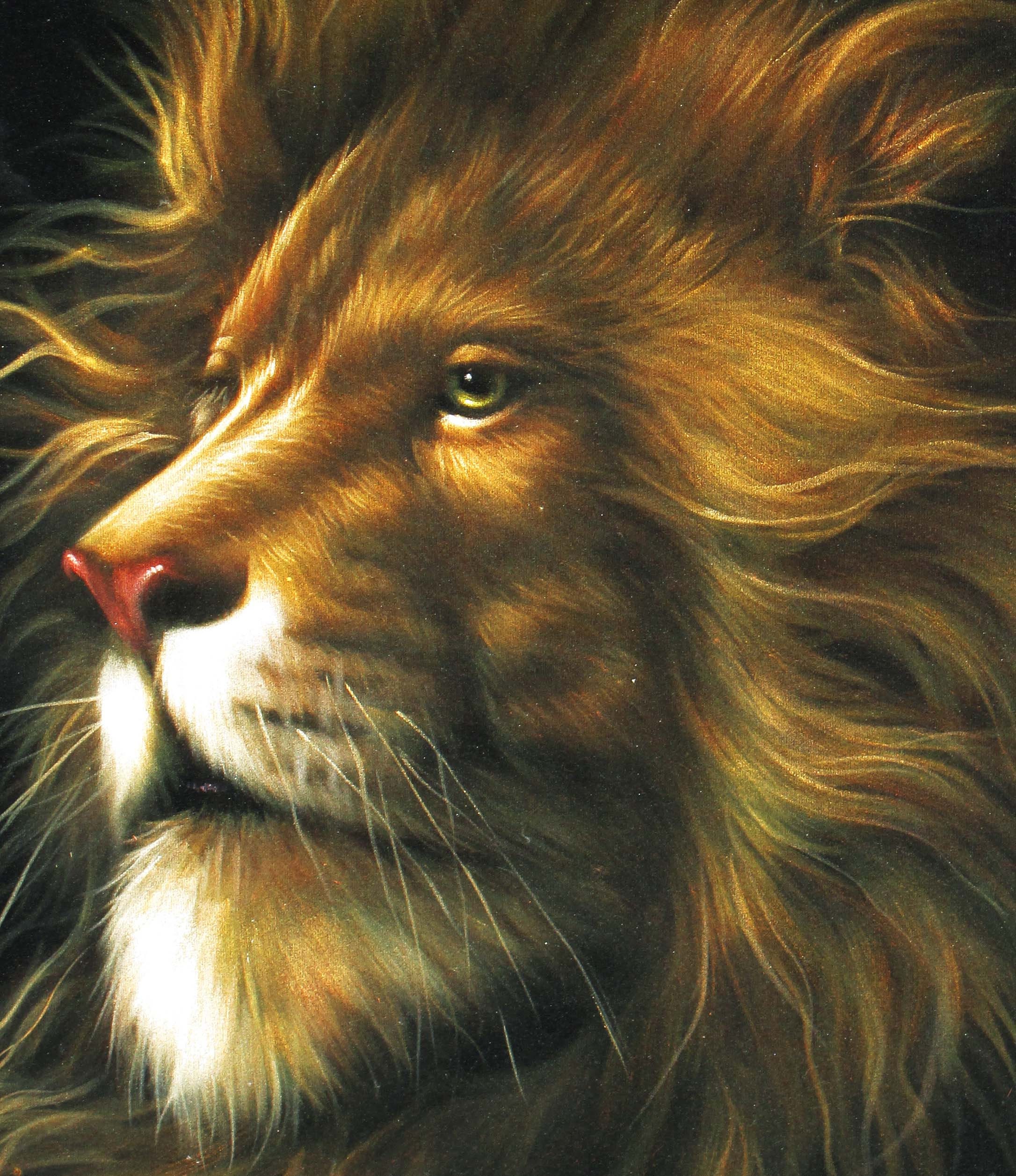 Aslan from The Chronicles of Narnia Greeting Card by E Felix