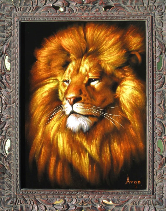 Lion, Aslan of Chronicles of Narnia, Original Oil Painting on