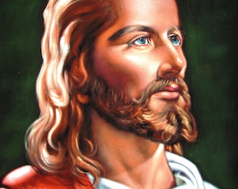 Black Jesus Velvet Painting - Etsy