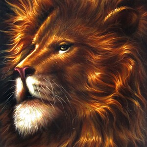 Aslan from The Chronicles of Narnia Painting by E Felix - Fine Art America