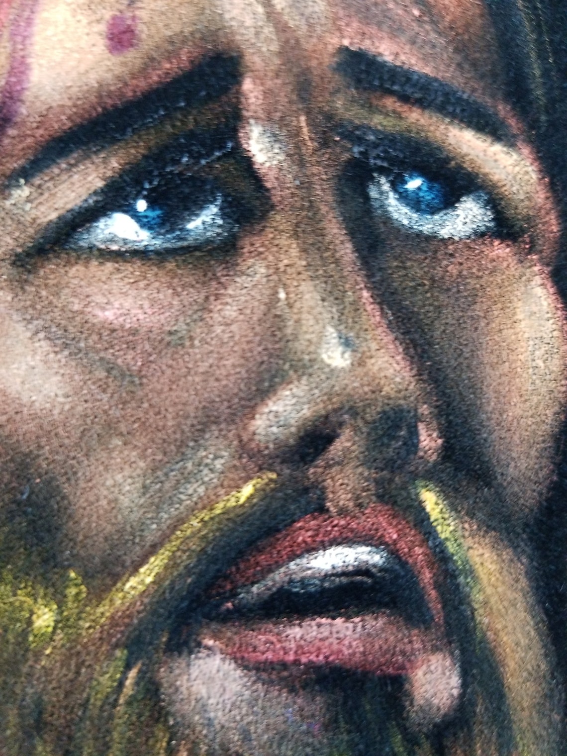 Jesus Christ on toilet bano Baño bathroom can portrait Etsy