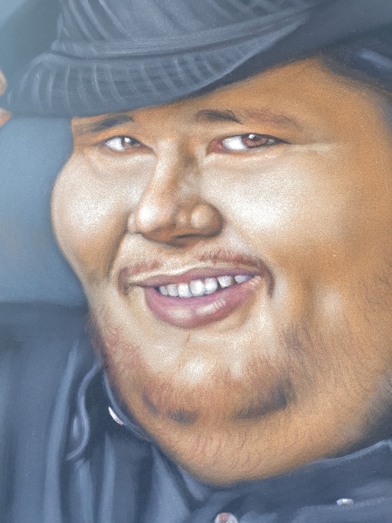 FEDORA GUY MEME Portrait Fat Pop Art Neck Beard Nerd Etsy India