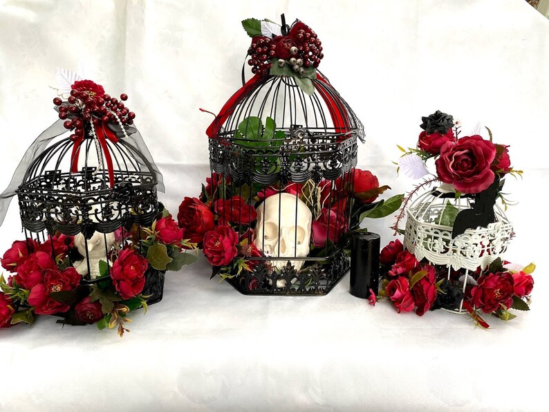 Big Hanging Black Bird Cage With Flowers, Decorative Bird Cage, Wedding Birdcage, Wedding Decor