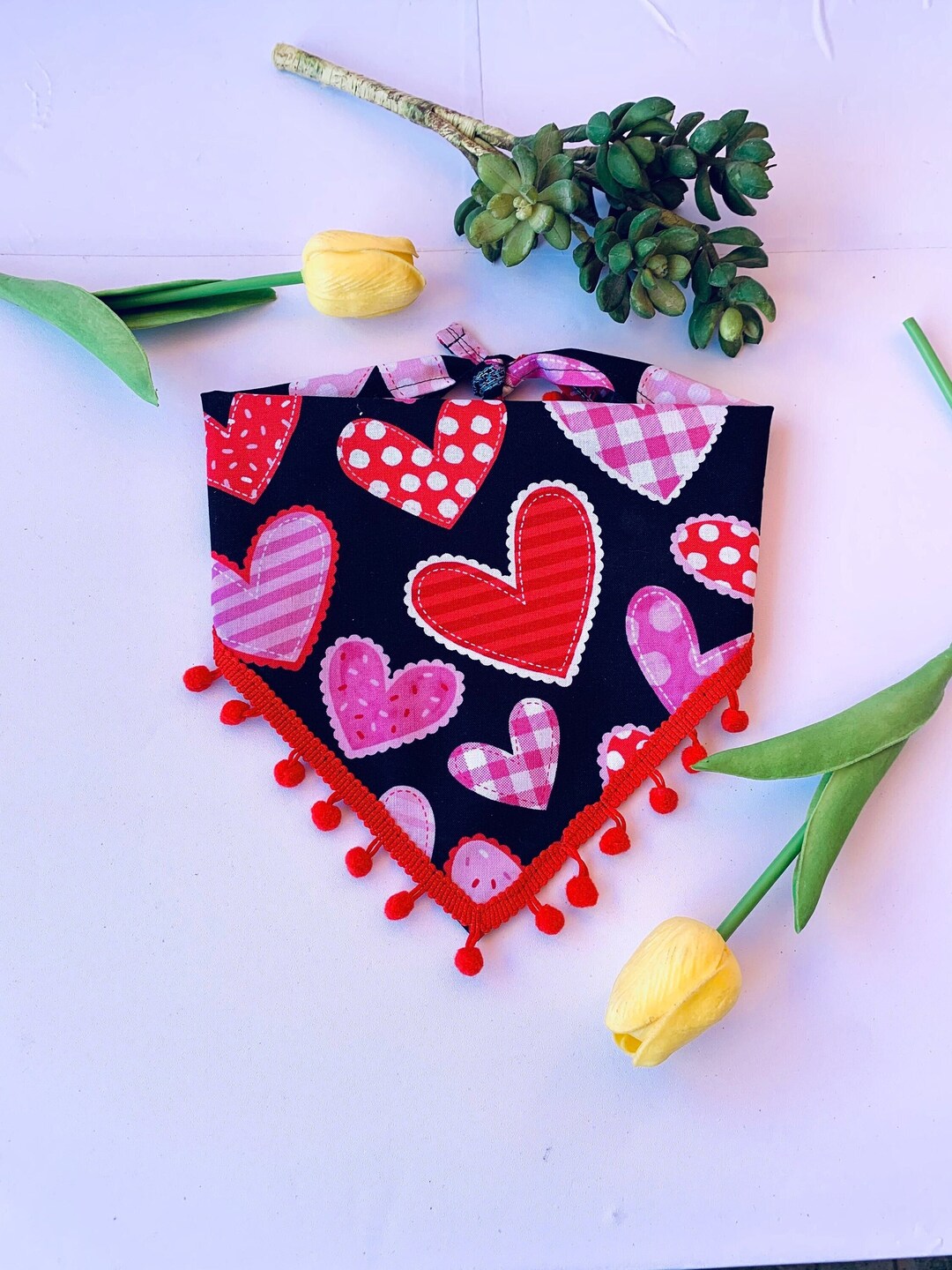Personalized VALENTINES Dog Bandana, Love Dog Bandana, Valentines Day