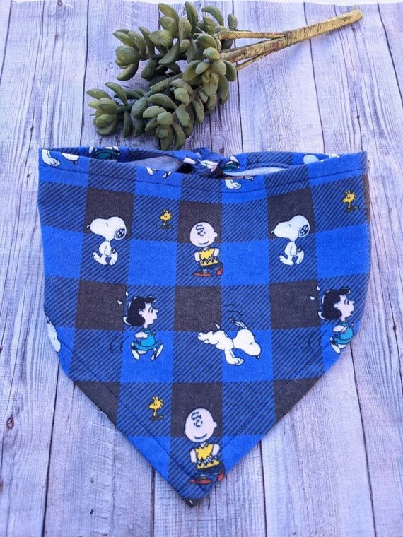 SNOOPY Dog Bandana Peanuts Dog Bandana Charlie Brown Dog Etsy