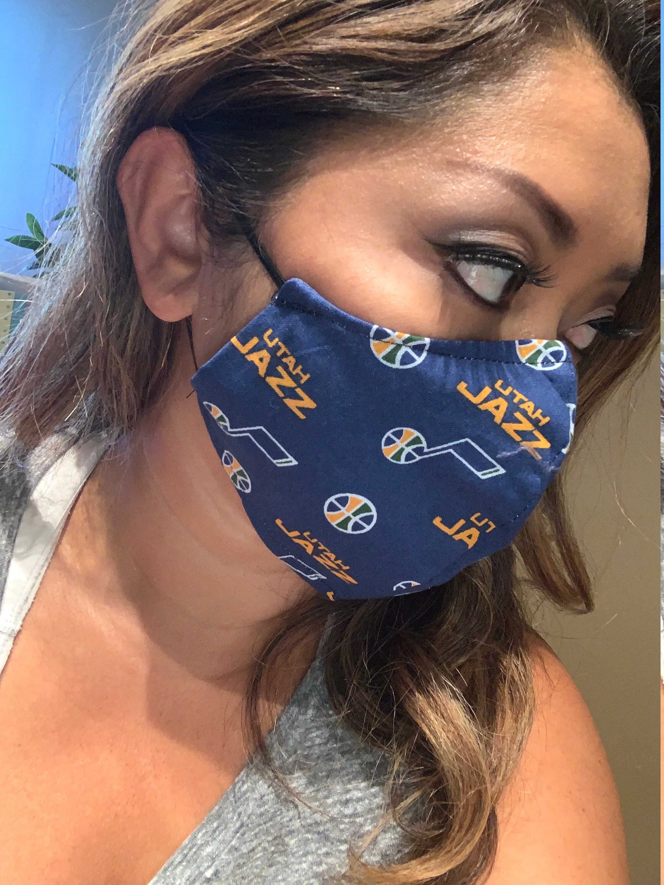Utah Jazz Face Mask Etsy
