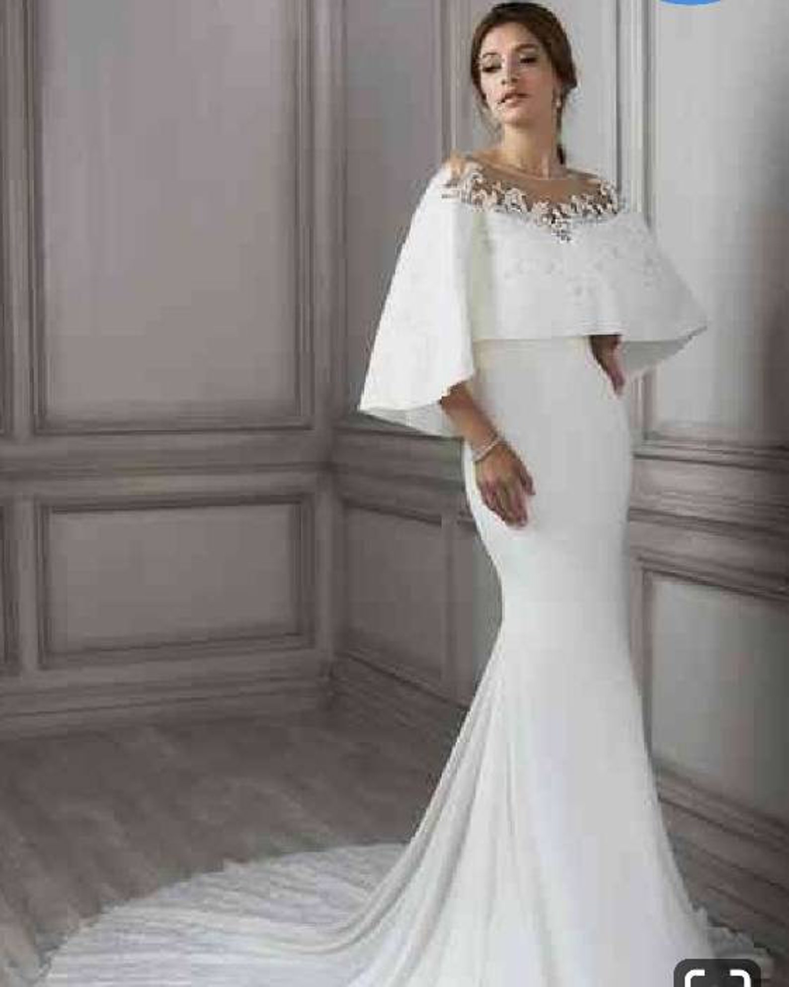 White women engagement gownevening dresseswhite prom Etsy