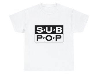Rare Vintage 00s Sub Pop Record Label Grunge T Shirt / - Etsy