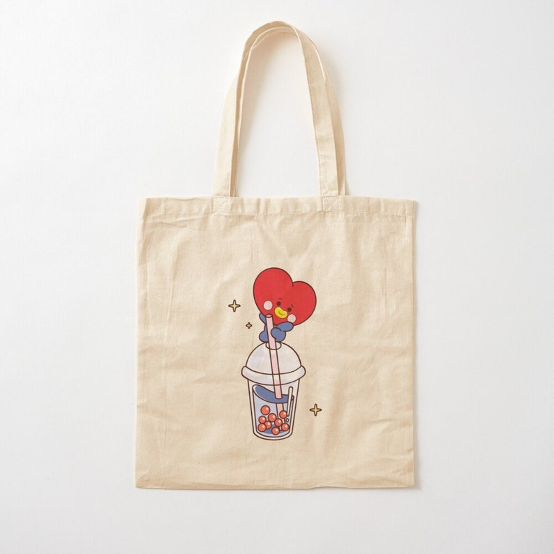 BT21 Tote Bag | BTS Tote Bag | Canvas Tote Bag | Kpop Tote Bag | Tote Bag | Gift For Her | Bangtan | BTS | BT21 Tata 