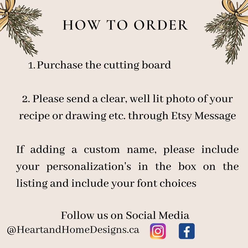 Your Handwritten Recipe Cutting Board Family Heirloom Chopping Board Gift For Mother's Day Family Recipe Board Gift, Charcuterie image 5