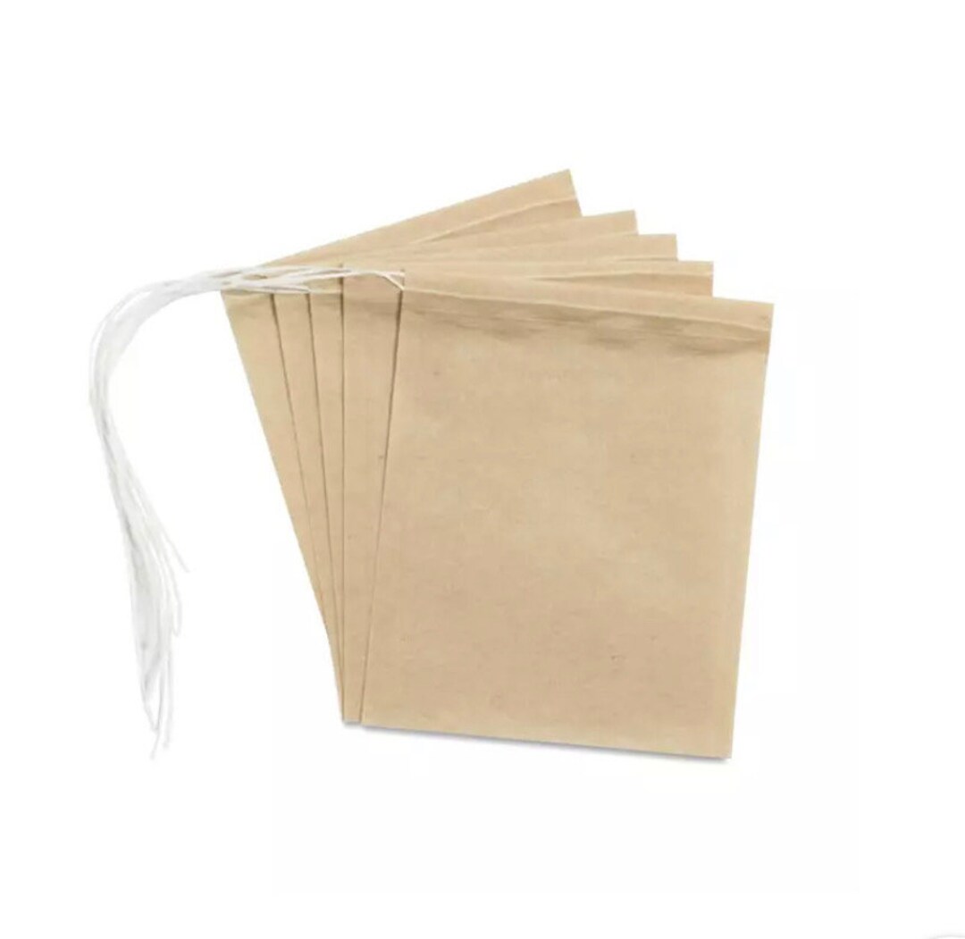100 Unbleached Tea Bags Compostable Paper Bags for Loose Etsy