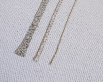 100% Linen Flat Cord, Natural Linen Rope in 1mm, 3mm, 5mm Jewelry Rope, Bracelet Rope, Natural Linen Rope, Linen Twine
