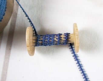 Corde bleu avec boucles en lin 100%, baker twine, Corde en lin, Cordelette en lin, Cordon en lin