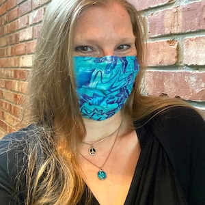 STITCH 2-Ply Batik Cotton Face Mask with Filter Pocket and Nose Wire