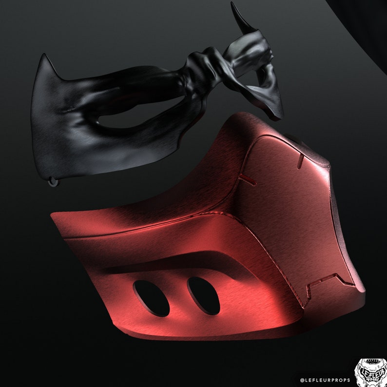 Red Hood: Outlaw Mask/ 3D Model image 3