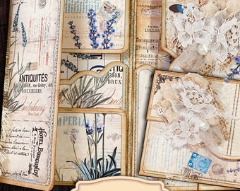 Lavender Junk Journal Kit: Floral Digital Loaded Folder (PDF)