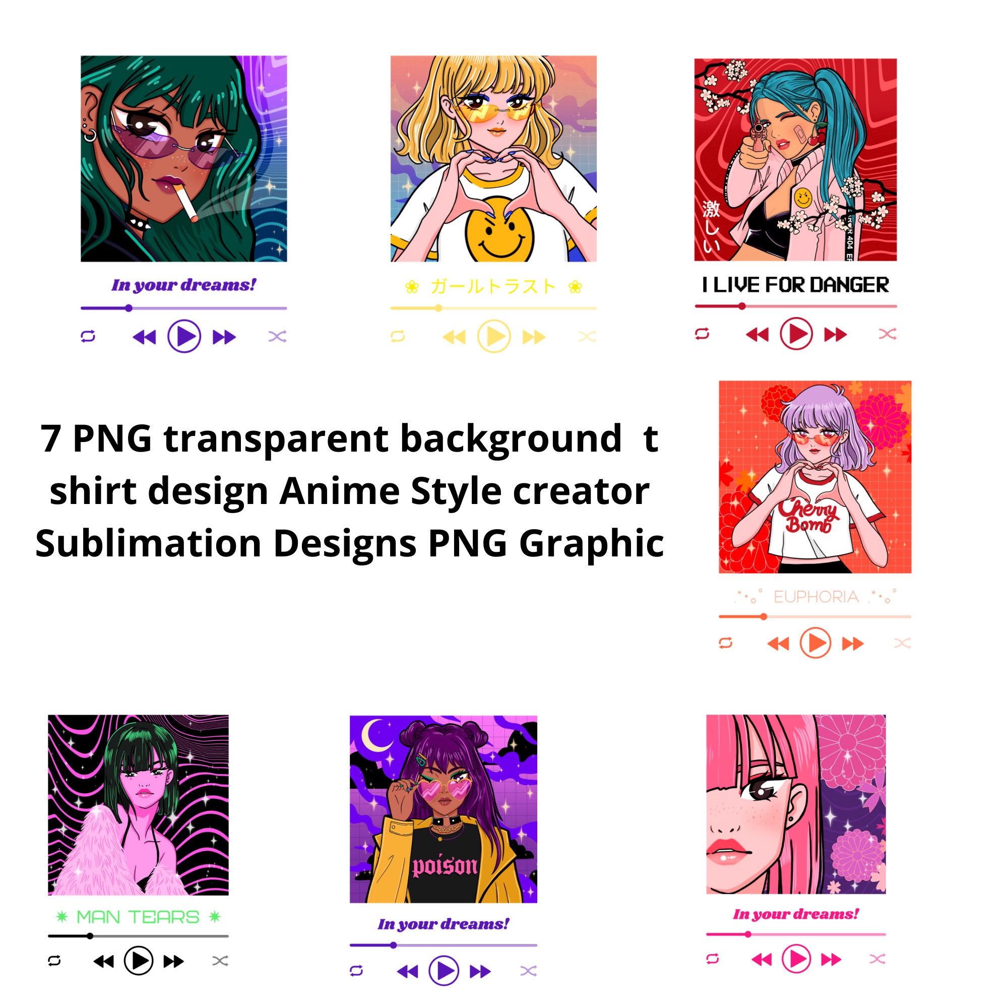 Png Anime Girl Hentai Shirt Transparent Background Mockups Etsy - deku roblox shirt template