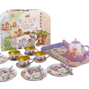 Juguete para niñas, Juguetes para niños, Juguete navideño para niñas, Juego de tazas de té de 4, 5, 6 años, Juego de simulación, Juego de cocina de rol, Picnic con cuentas de peluche