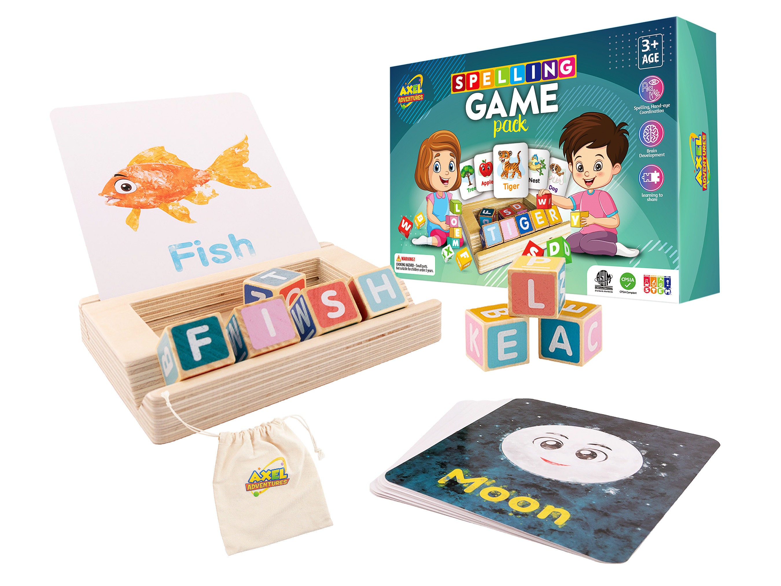 から厳選した Spelling Game 3+ for Toy Educational Montessori Kids, for 知育玩具