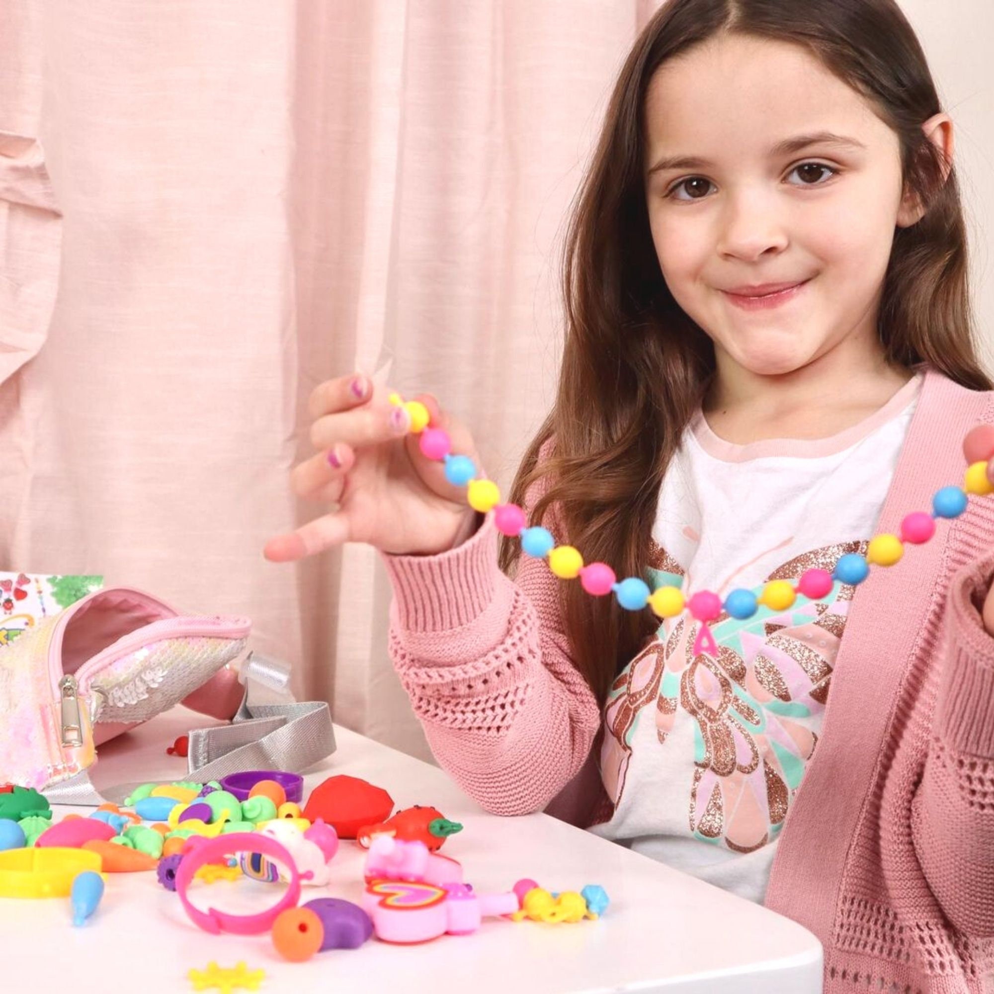 Jewellery Making Kit For Girls, Pop Bead, Toy Jewellery