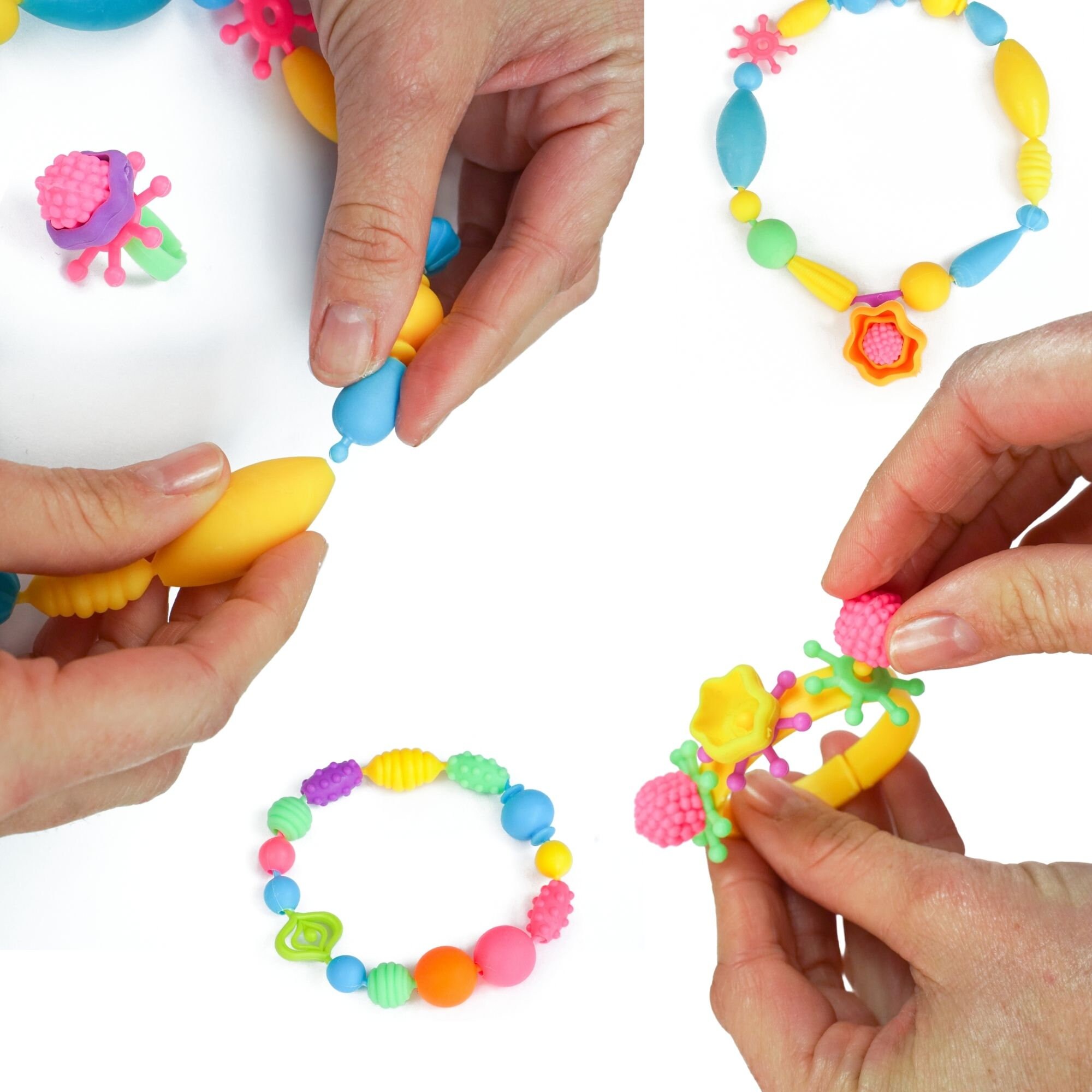 Snap Pop Beads Toddlers Jewellery Making Easter Crafts Kit for Girls DIY Bracelet Necklace Ring Making for Little Girls 5 6 7 8 Etsy
