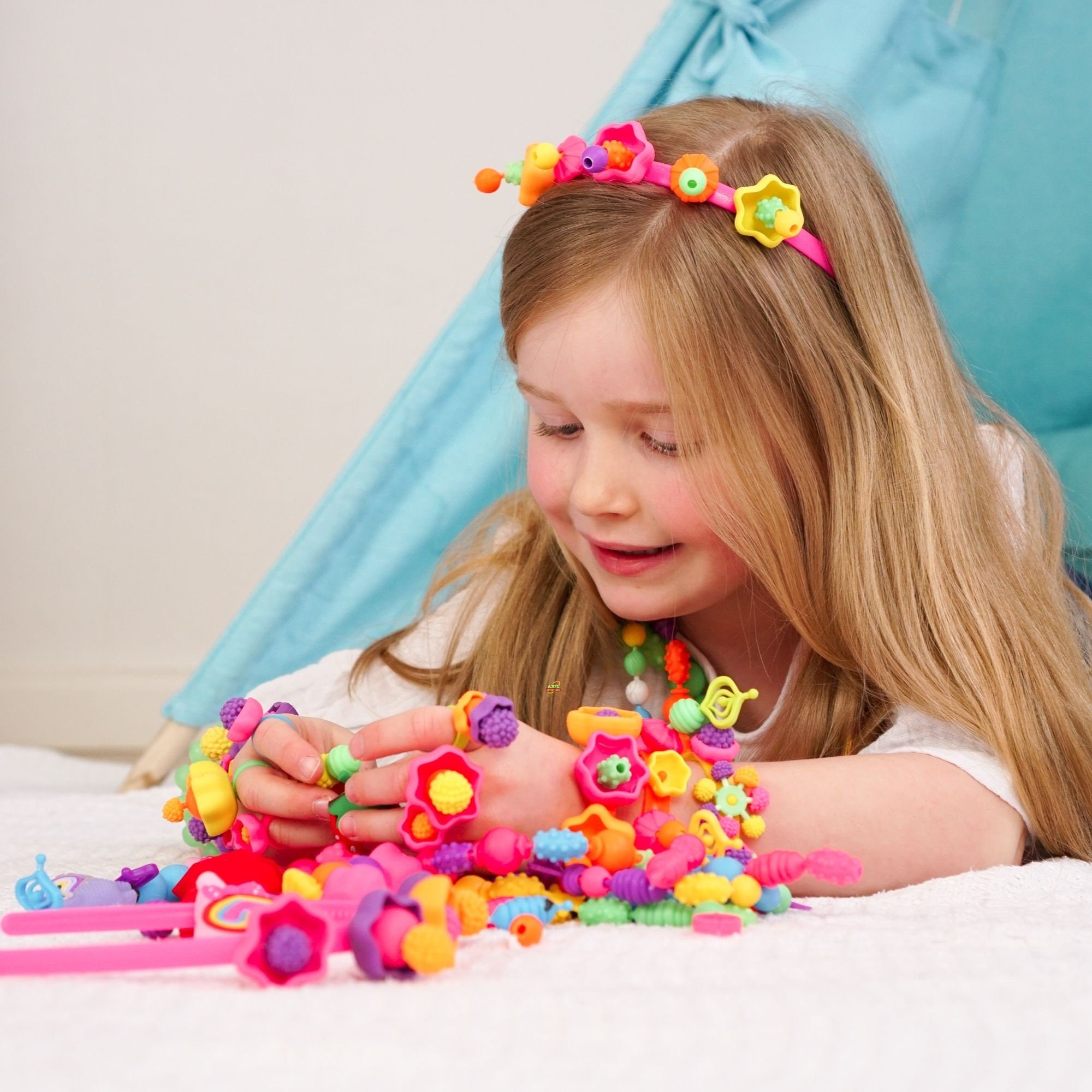 Colourful Jewellery Making Kit for Kids Age 4 5 6 7 8 9 Etsy UK