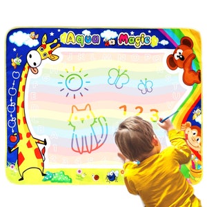 Water Mat Toddler Toys Age 2-4, Sensory Educational Toys, Boys & Girls Aqua Doodle Drawing Pad Age 3-4, Kids Aquadoodle Paint with Water image 9
