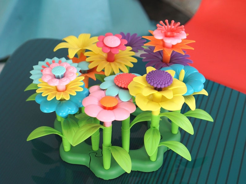 Flower Garden Building Toys 47pcs, 2-3 Year Old Toddler Girl Toys, Stem Toys For 3 Year Old, 4 Year Old Unisex, Boys Birthday Building Toy Bild 2