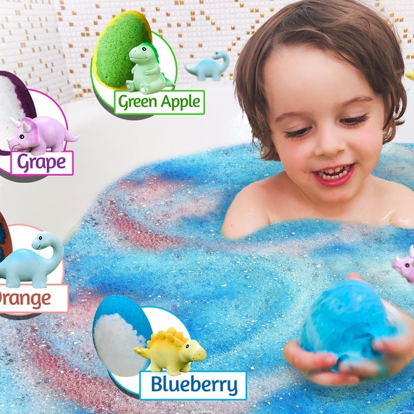 Bath Bombs For Kids With Surprise, Easter Gift for Boys and Girls, Bath Bombs with Toy Inside, Natural Ingredients, Handmade Bath bombs