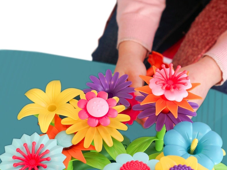Flower Garden Building Toys 47pcs, 2-3 Year Old Toddler Girl Toys, Stem Toys For 3 Year Old, 4 Year Old Unisex, Boys Birthday Building Toy Bild 8