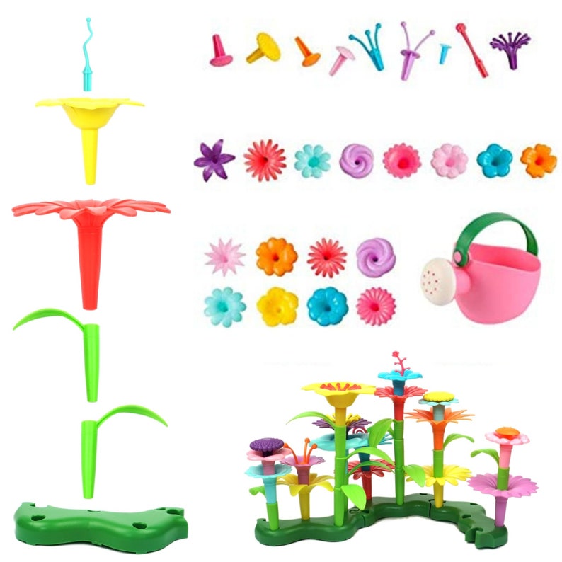 Flower Garden Building Toys 47pcs, 2-3 Year Old Toddler Girl Toys, Stem Toys For 3 Year Old, 4 Year Old Unisex, Boys Birthday Building Toy Bild 5