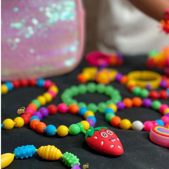 Beads For Girls Toys Kids Jewelry Making Kit Bead Art And Craft Kits Diy  Bracelets Necklace Hairband And Rings Toy For Age 3 4 5 6 7 8 9 10 Year Old  G