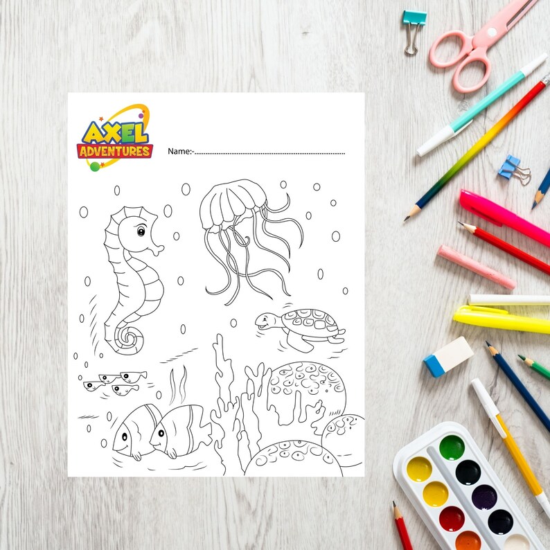 Printable Arts And Crafts Coloring In Pages Sea World Colouring In Sheets Coloring Sheets For Toddlers Sea Life Crafts Sea Creatures Art Collectibles Drawing Illustration Delage Com Br