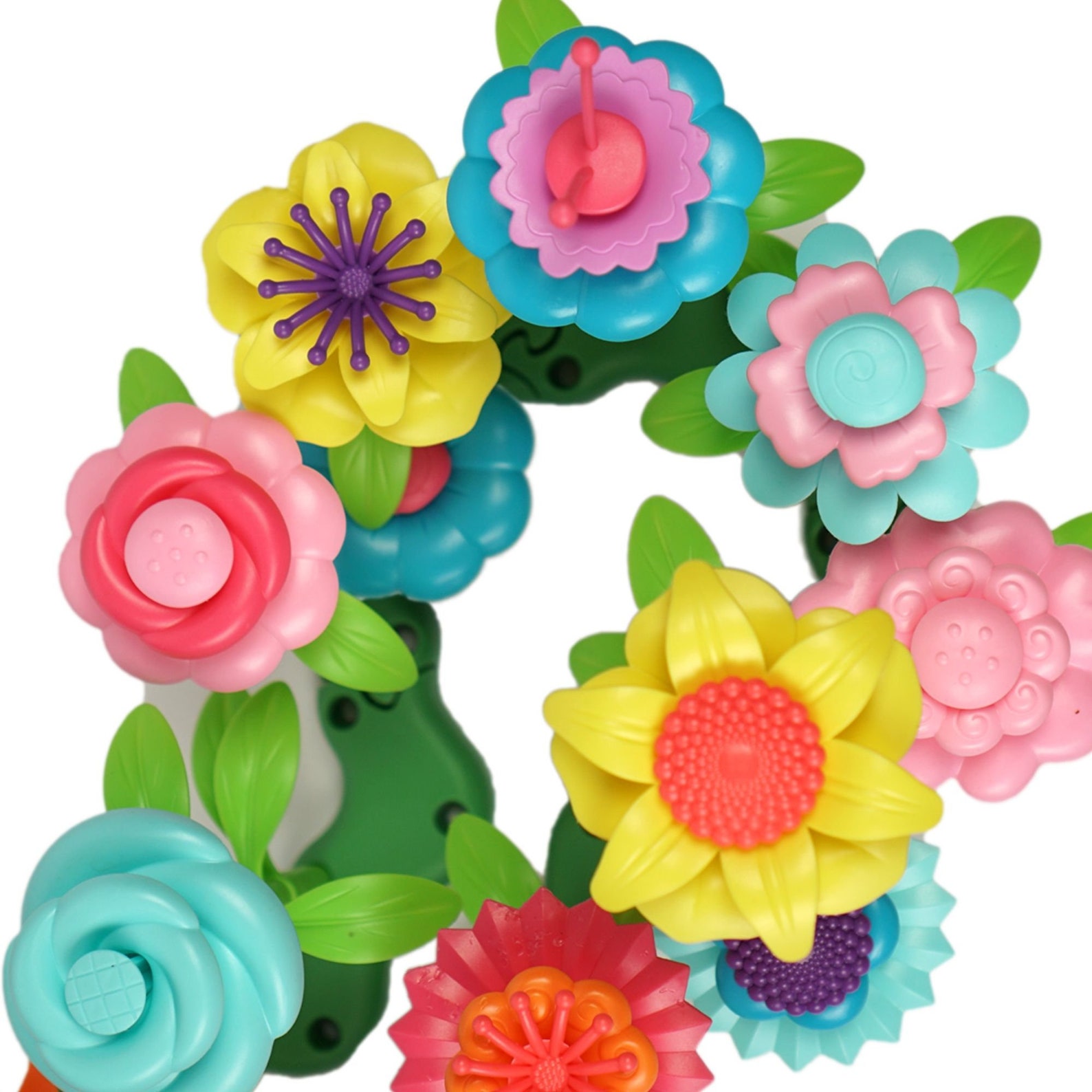 Toddler Building Toys Stacking Flower Toys 3 year old Etsy